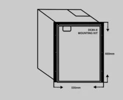 Bushman DC85-X 12-24V DC Caravan Fridge 85L -RV Comfort Outlet Store ArtiCold DC85 X 12 24V DC Caravan Fridge 85L 3 way fridge replacement ArtiCold 1600862198