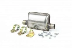 Autoterm Air Stainless Steel Exhaust Muffler Silencer With Mounting Kit