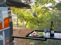 BBQARM Kit Black 850mm Arm Regular Size Tray For Weber Baby Q Or Similar -RV Comfort Outlet Store BBQARM Kit for Caravan Or Trailer 850mm Arm Black Regular BBQARM 1628493991