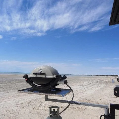 BBQARM Kit Black 850mm Arm Silver Regular Size Tray For Weber Baby Q Or Similar 2 BBQARM Kit Black 850mm Arm Silver Regular Size Tray For Weber Baby Q Or Similar - Image 2