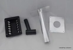 Black Vent Flue Kit For 3 Way Fridge Dometic Caravan Fridge