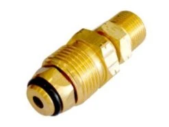 Brass Gas Fitting Male POL X 3-8 Left Hand Thread Male Straight Adaptor