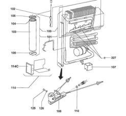 Dometic BURNER Without Jet RM7401 BLACK - DISCONTINUED - No Longer Available