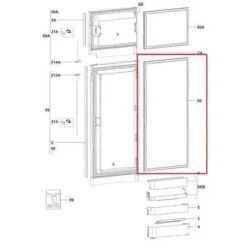 Dometic Fridge Door Gasket Suits Models RMD-RMDX
