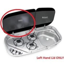 Dometic Glass Lid LEFT HAND SIDE ONLY For Cramer 3 Burner Combo Sink Cooktop