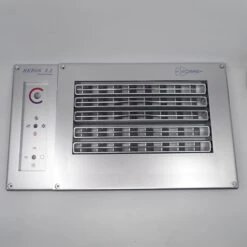 Replacement Aircommand Heron Front Panel Silver - 2 Piece Type Replaces Older Single Panel - Knobs Not Included.