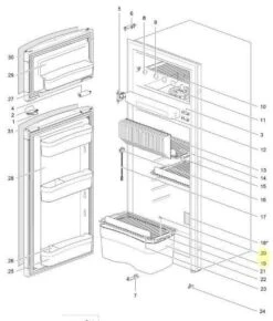 Shelf For Thetford 3 Way Fridge J Model