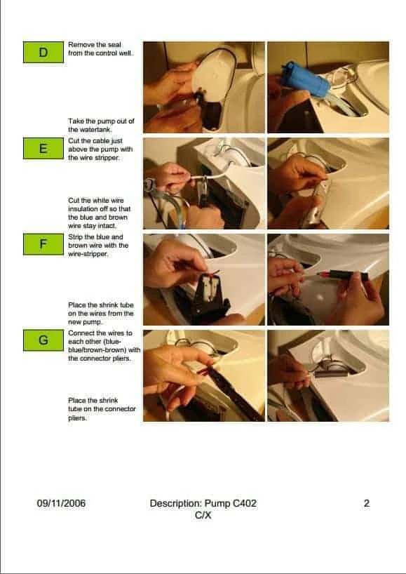 Thetford SC200 C2 C400 C200 Cassette Toilet Water Pump Caravan Motorhome Toilet 4 Thetford SC200 C2 C400 C200 Cassette Toilet Water Pump Caravan Motorhome Toilet - Image 4