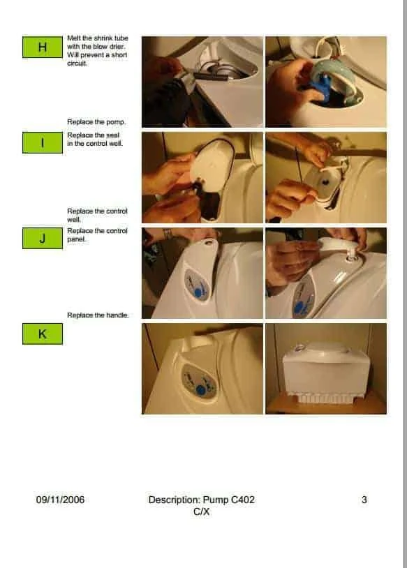 Thetford SC200 C2 C400 C200 Cassette Toilet Water Pump Caravan Motorhome Toilet 5 Thetford SC200 C2 C400 C200 Cassette Toilet Water Pump Caravan Motorhome Toilet - Image 5