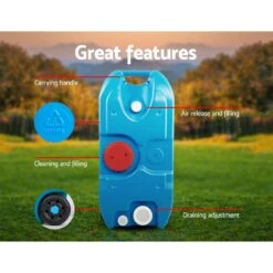 Weisshorn 40L Blue Portable Wheel Water Tank Free Shipping 12 Weisshorn 40L Blue Portable Wheel Water Tank Free Shipping -RV Comfort Outlet Store Weisshorn 40L Portable Wheel Water Tank Blue Everything Caravans 1624192601