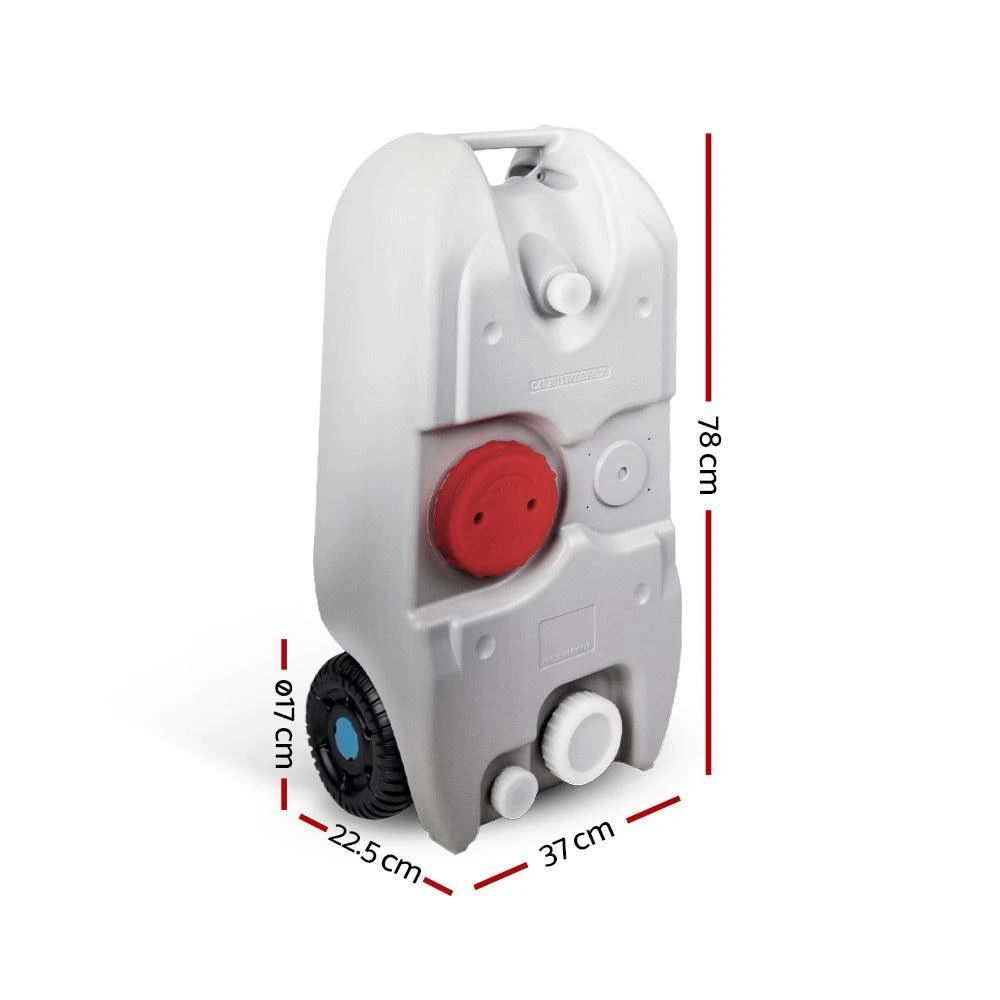 Weisshorn 40L Grey Portable Wheel Water Tank Free Shipping 2 Weisshorn 40L Grey Portable Wheel Water Tank Free Shipping - Image 2